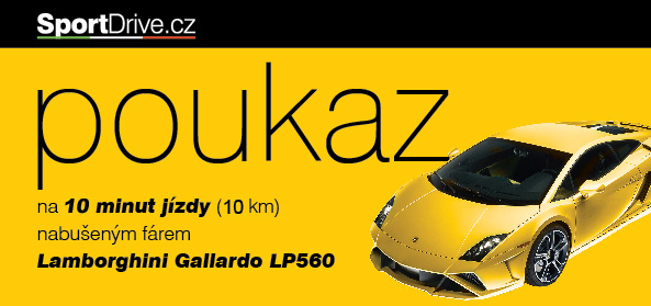 10 minut (10 km) jízdy ve voze Ferrari nebo Lamborghini